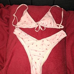 Light purple with little roses bikini